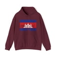 thumbnail image 1 of Cambodia Cambodian Pride Flag Hoodie, Gifts, Hooded Sweatshirt, 1 of 4