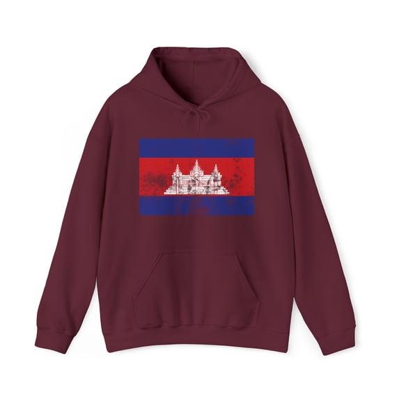 Cambodia Cambodian Pride Flag Hoodie, Gifts, Hooded Sweatshirt