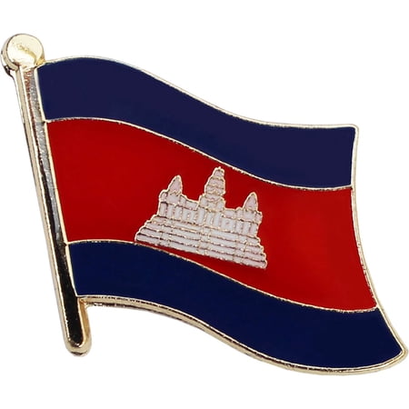 Cambodia Flag Lapel Pin