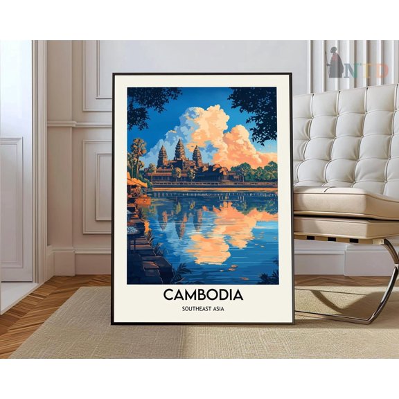 Cambodia Southeast Asia Poster Unframed Paper Print