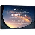 thumbnail image 1 of Cambpdkje Canvas Quotes Wall Art Posters and Prints Inspirational Ability Motivation Attitude Saying Words Motivational Entrepreneur Quote Home Office Bedroom Decor Ready to Hang - 12" Hx18 W, 1 of 6