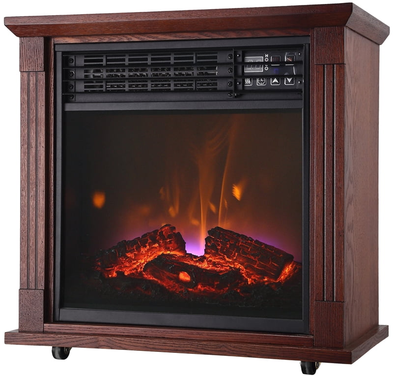 Cambria EF5701 Compact Movable Electric Fireplace, 4000 BTU, 600 sq-ft,  1250 W - Walmart.com