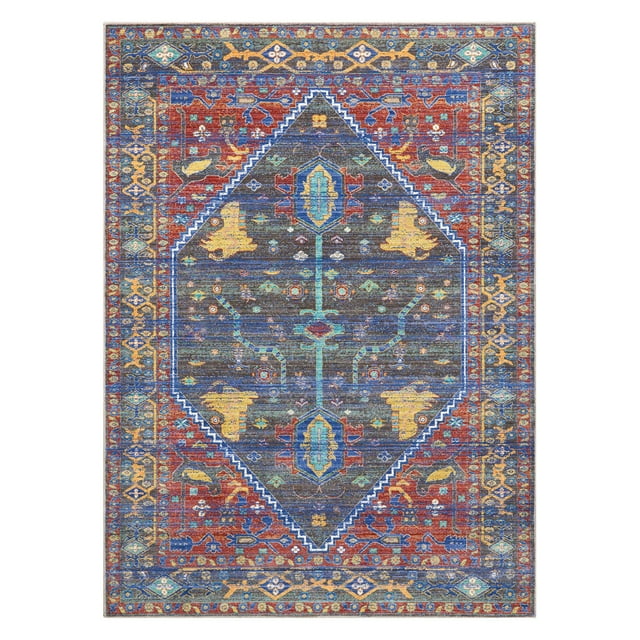 Cambria Navy/Red Area Rug