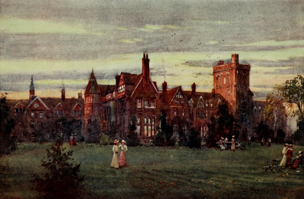 Cambridge 1907 Girton college Canvas Art - William Matthison (18 x 24)