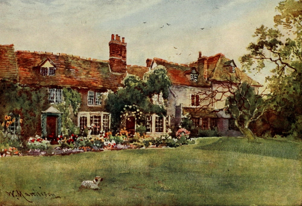 Cambridge 1907 Merton Hall Canvas Art - William Matthison (18 x 24)