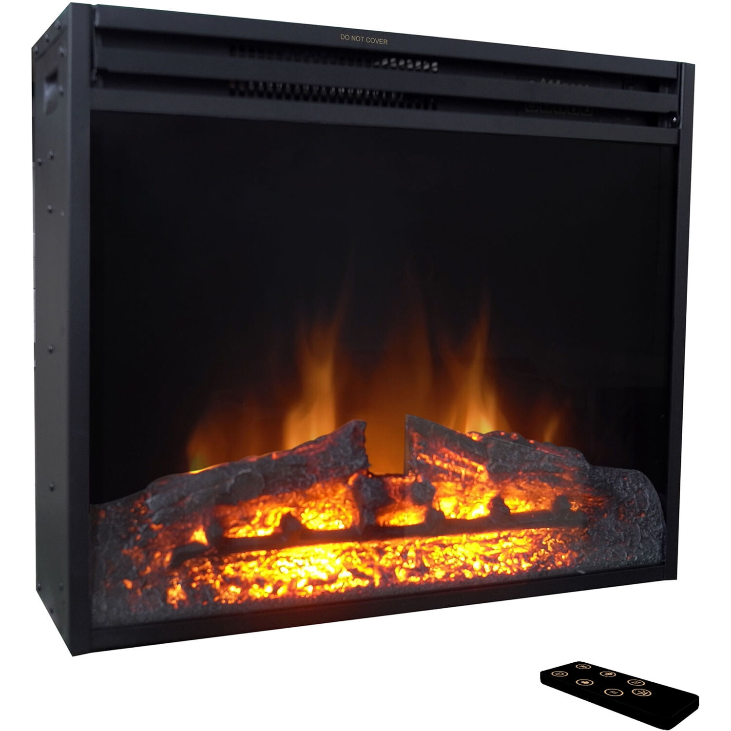 Cambridge 23-Inch Black Freestanding Electric Fireplace Heater