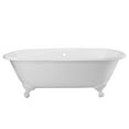 thumbnail image 1 of Cambridge 72 Inch Cast Iron Double Ended Clawfoot Tub - No Faucet Drillings, 1 of 2