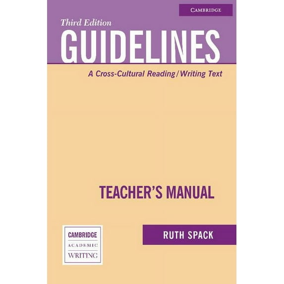 Cambridge Academic Writing Collection Guidelines: A Cross-Cultural Reading/Writing Text, (Paperback)