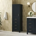 thumbnail image 1 of ARIEL Cambridge Bathroom Linen Storage Cabinet 65”H x 20”W x 16”D Midnight Blue, 1 of 8