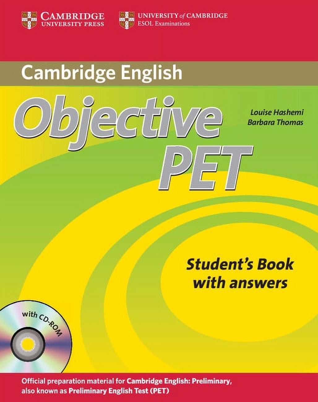 Answers　for　Cambridge　PET　Exams:　(Other)　Book　Books　Student's　Objective　Cambridge　with