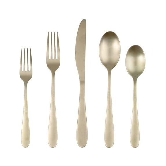 Cambridge Byram Champagne Satin 20-Piece Flatware Set(Service for 4)