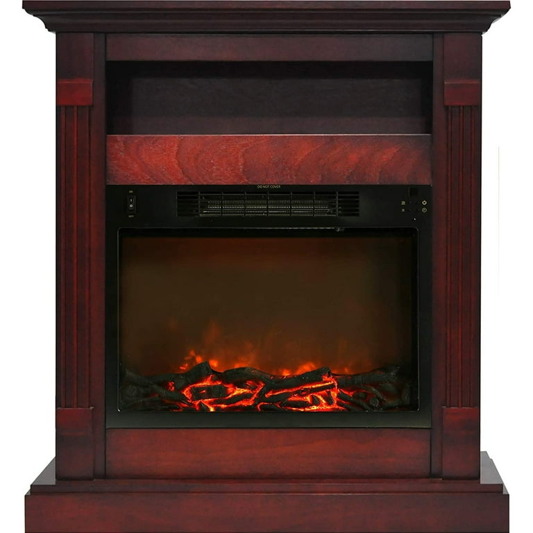 Cambridge 34 x37 Fireplace Mantel with Log Insert Cambridge 34 x37 Fireplace Mantel with Log Insert
