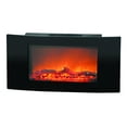 thumbnail image 1 of Cambridge Callisto 35" Wall-Mount Electronic Fireplace with Curved Panel and Realistic Logs, 1 of 7