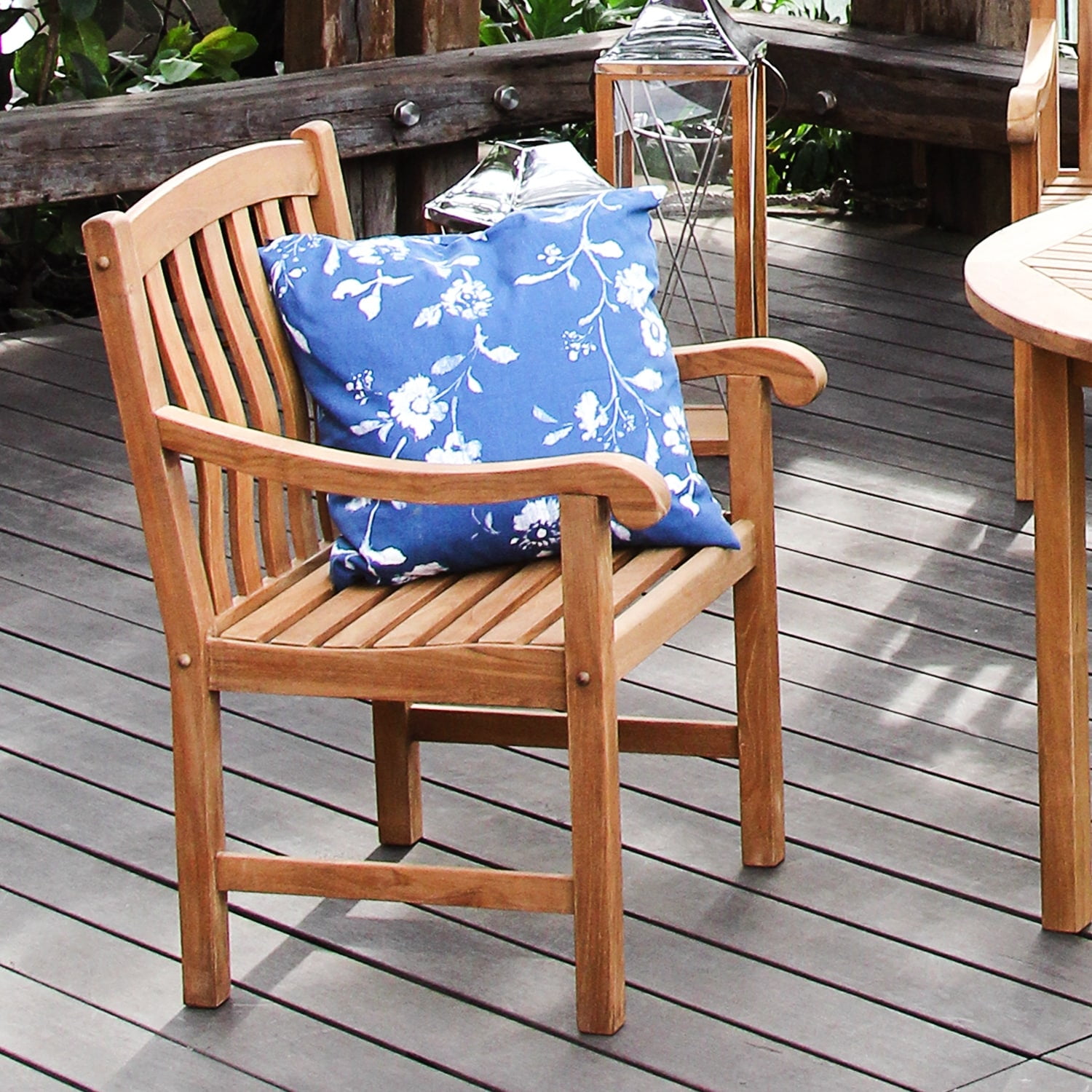 Sherwood Natural Teak Outdoor Dining Armchair