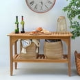 thumbnail image 1 of Cambridge Casual Caterina Teak Wood Outdoor Console Table, Natural, 1 of 10