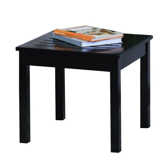 Cambridge Casual Dayton Square Wood Outdoor Side Table Black
