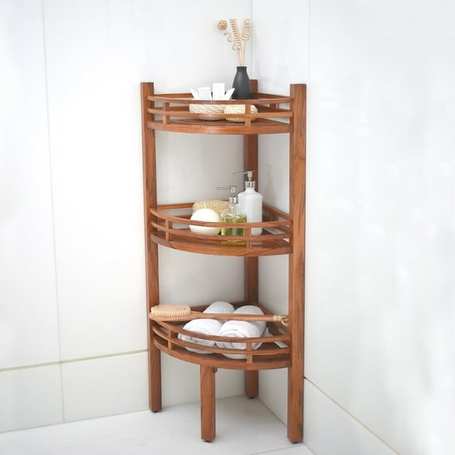 Cambridge Casual Estate Spa Teak Corner Shelf