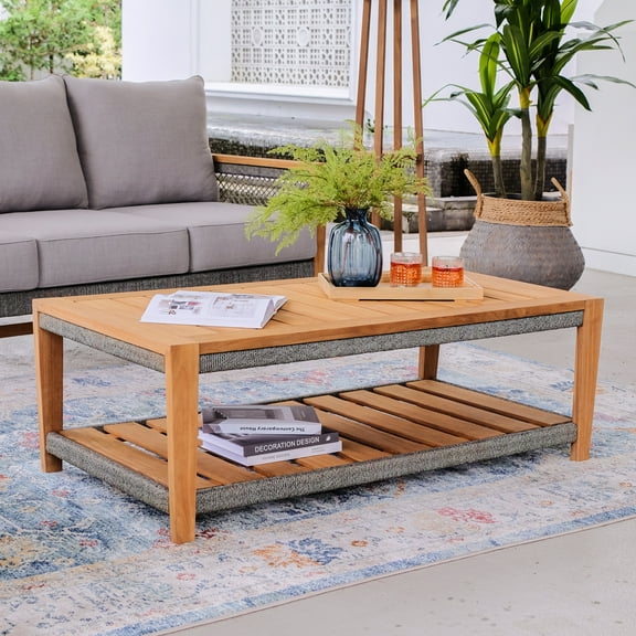 Cambridge Casual Nassau Teak Outdoor Patio Coffee Table
