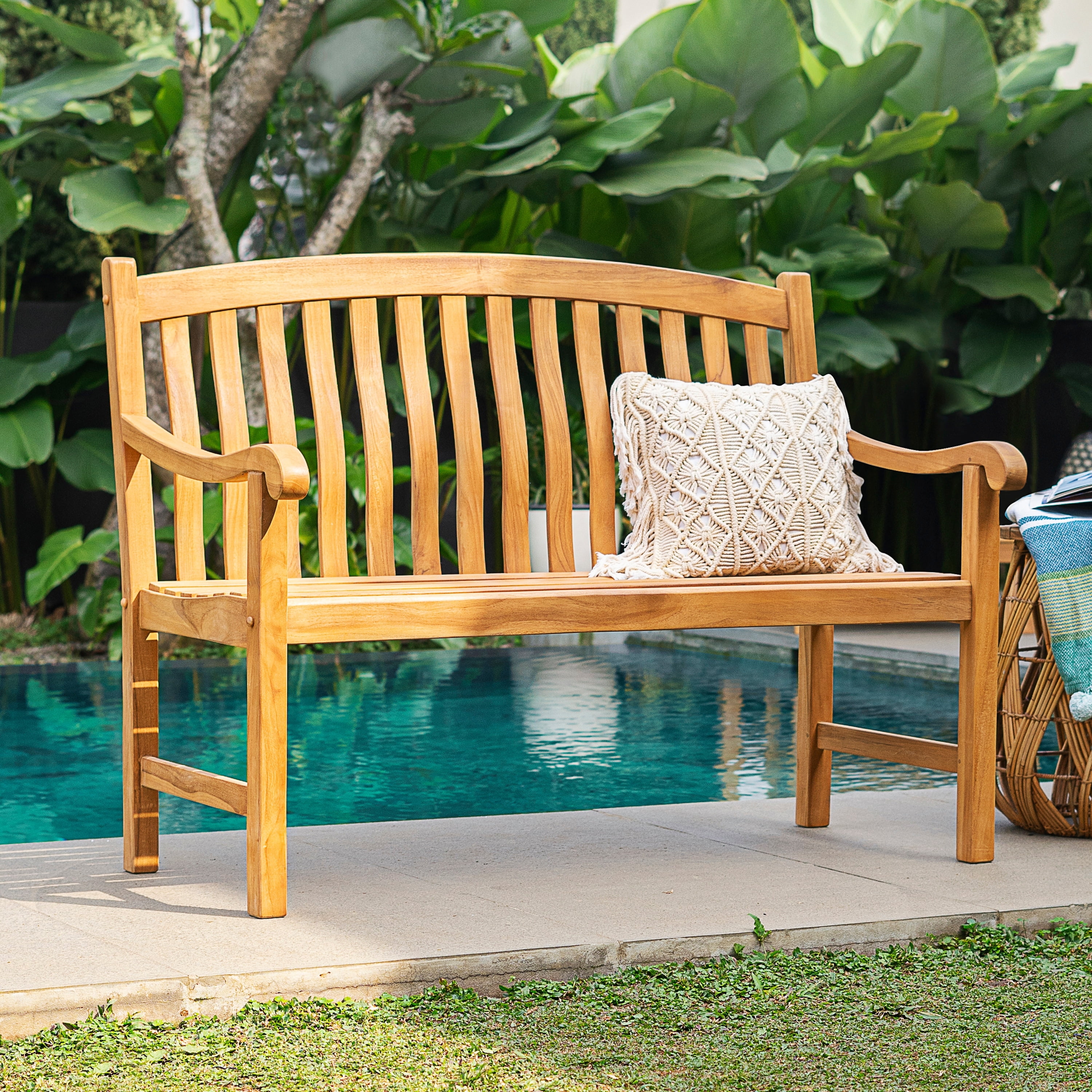 Cambridge Casual Sherwood Teak Wood Outdoor Patio Wooden Garden ...