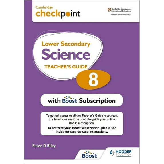 Cambridge Checkpoint Lower Secondary Science Teacher's Guide 8 with Boost Subscription Booklet: Hodder Education Gr, (Paperback)