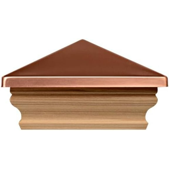 Cambridge Copper Cedar Slip Over Post Cap for 5 in. Post Size$$Tools & Hardware Other
