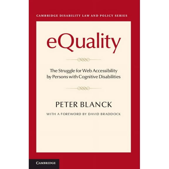 Cambridge Disability Law and Policy eQuality, (Hardcover)