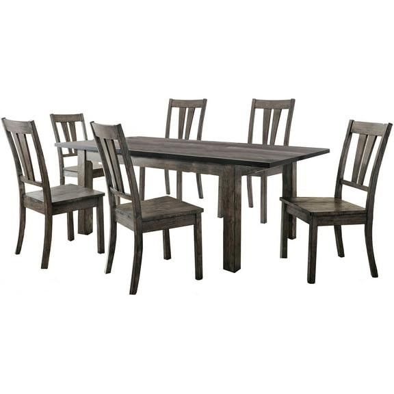 Cambridge Drexel 7-Piece Dining Set with Six Wooden Chairs