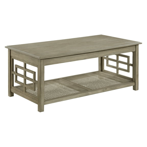 Cambridge Engineered Wood Coffee Table in Gray Bone Finish