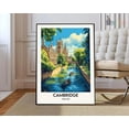 thumbnail image 1 of Cambridge England Poster, Stretched Canvas 12x16in, 1 of 4