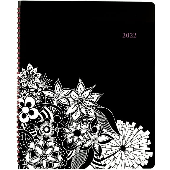 Cambridge FloraDoodle Premium Weekly Monthly Appointment Book, 8 1/2" x 11", January 2022 to December 2022 - 589-905-22