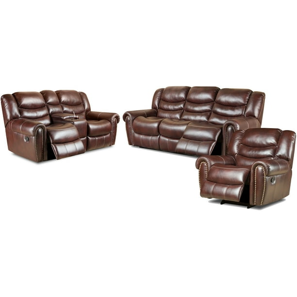 Cambridge Lancaster Three Piece Living Set Sofa, Loveseat, Recliner