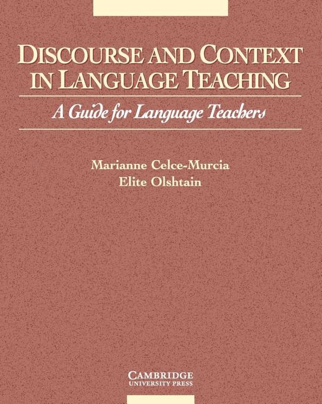 Cambridge Language Teaching Library Discourse and Context in Language Teaching, (Paperback)