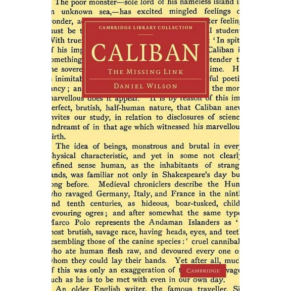 Cambridge Library Collection - Literary Caliban: The Missing Link, (Paperback)