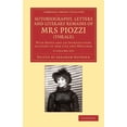 thumbnail image 1 of Cambridge Library Collection - Literary Studies: Autobiography, Letters and Literary Remains of Mrs Piozzi (Thrale) 2 Volume Set: With Notes and an Introductory Account of Her Life and Writings (Other, 1 of 1