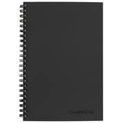 Cambridge Limited Wirebound Business Notebook, Legal Ruled, 5" x 8", 80 Sheets, Gray
