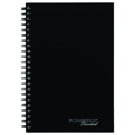 Cambridge Limited Business Notebook, QuickNotes, Wirebound, 5" x 8", 80 Sheets, Gray