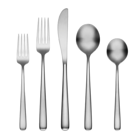 Cambridge Lorenn Satin 18/10 20-Piece Flatware Set