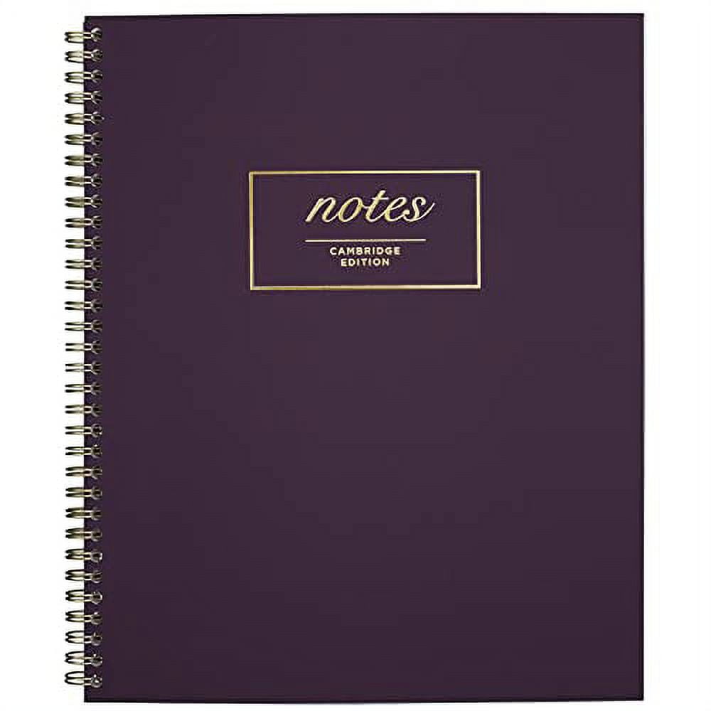 Cambridge Meeting Notebook, Journal, 8-3/8" x 11", Legal Ruled, 80 Sheets, WorkStyle, Fashion, Purple (49567)