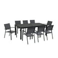thumbnail image 1 of Cambridge Nova 9-Piece Outdoor Dining Set with 29.5 in. Expandable Aluminum Frame Table and Sling-Back Chairs, Seats 8, 1 of 15