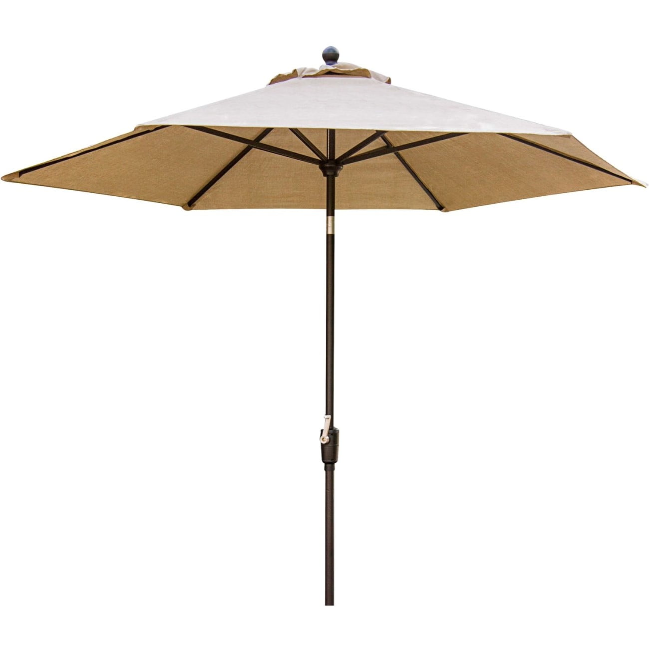 Concord 11-Ft Tan All-Weather Fabric Market Umbrella