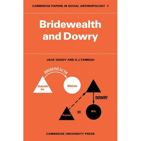Cambridge Papers in Social Anthropology Bridewealth and Dowry, Book 7, (Paperback)