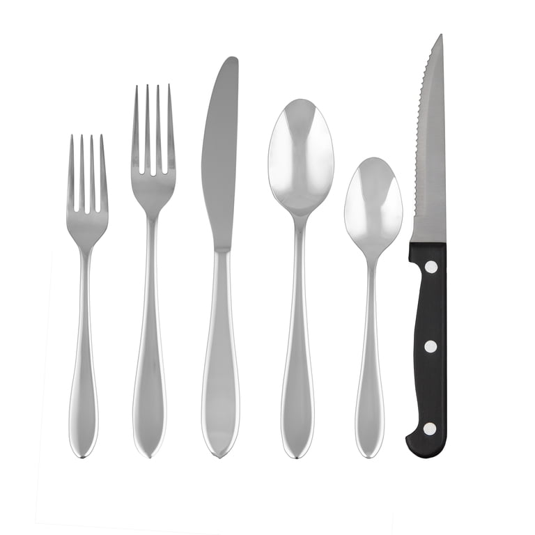Cambridge Piccante Mirror 36-Piece Stainless Steel Flatware Set