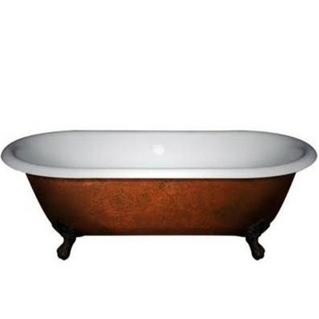 Cambridge Plumbing Acrylic Double Ended Pedestal Tub Copper Bronze
