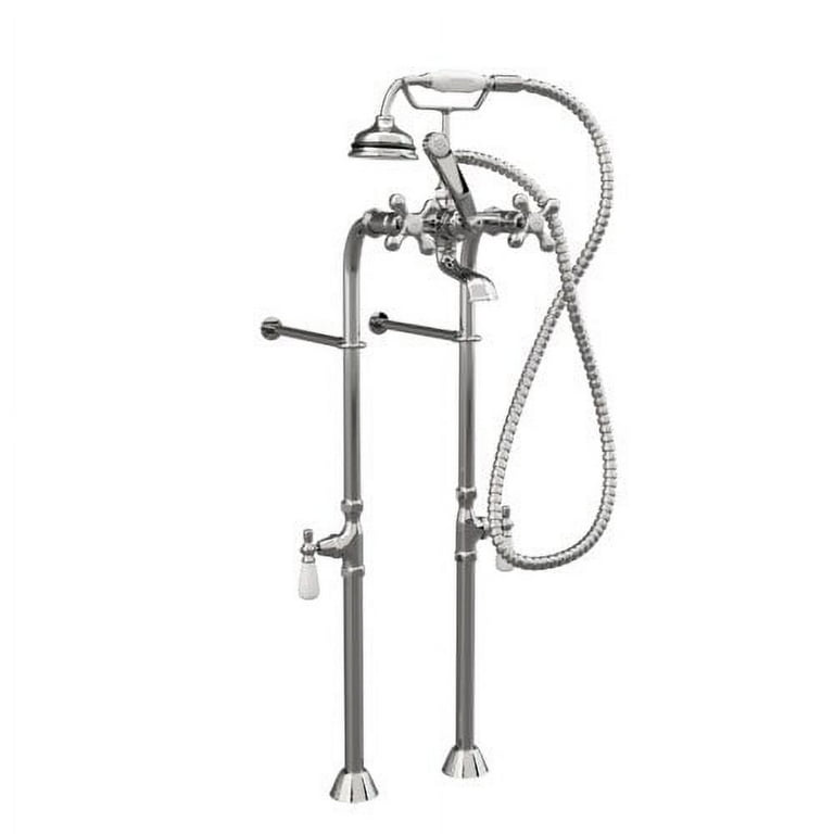 Cambridge Plumbing CAM398463 BN Clawfoot Tub Freestanding British
