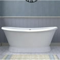 thumbnail image 1 of Cambridge Plumbing DES67-PED-NH 27 x 67 x 28 in. Cast Iron Double Slipper Skirted Bathtub, 1 of 1