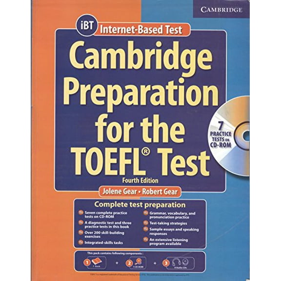 Pre-Owned CAMBRIDGE PREPARATION FOR THE TOEFL TEST BOOK WITH 1 CD ROM & ACDS 4/ED (Paperback) 8175964936 9788175964938