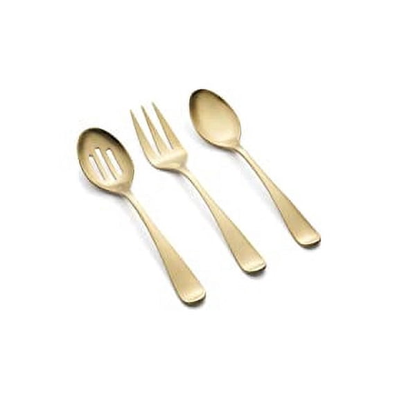 Cambridge Rhiannon PVD Champagne Satin 3-Piece Hostess Set