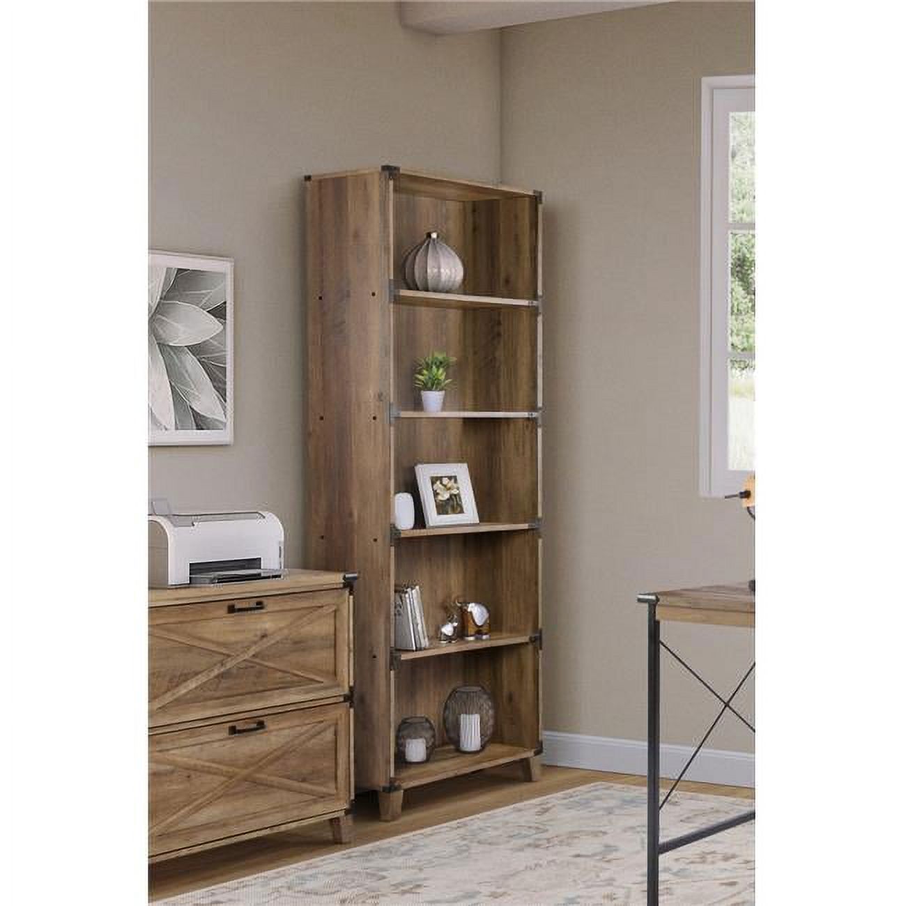 Cambridge Rustic Oak Bookcase