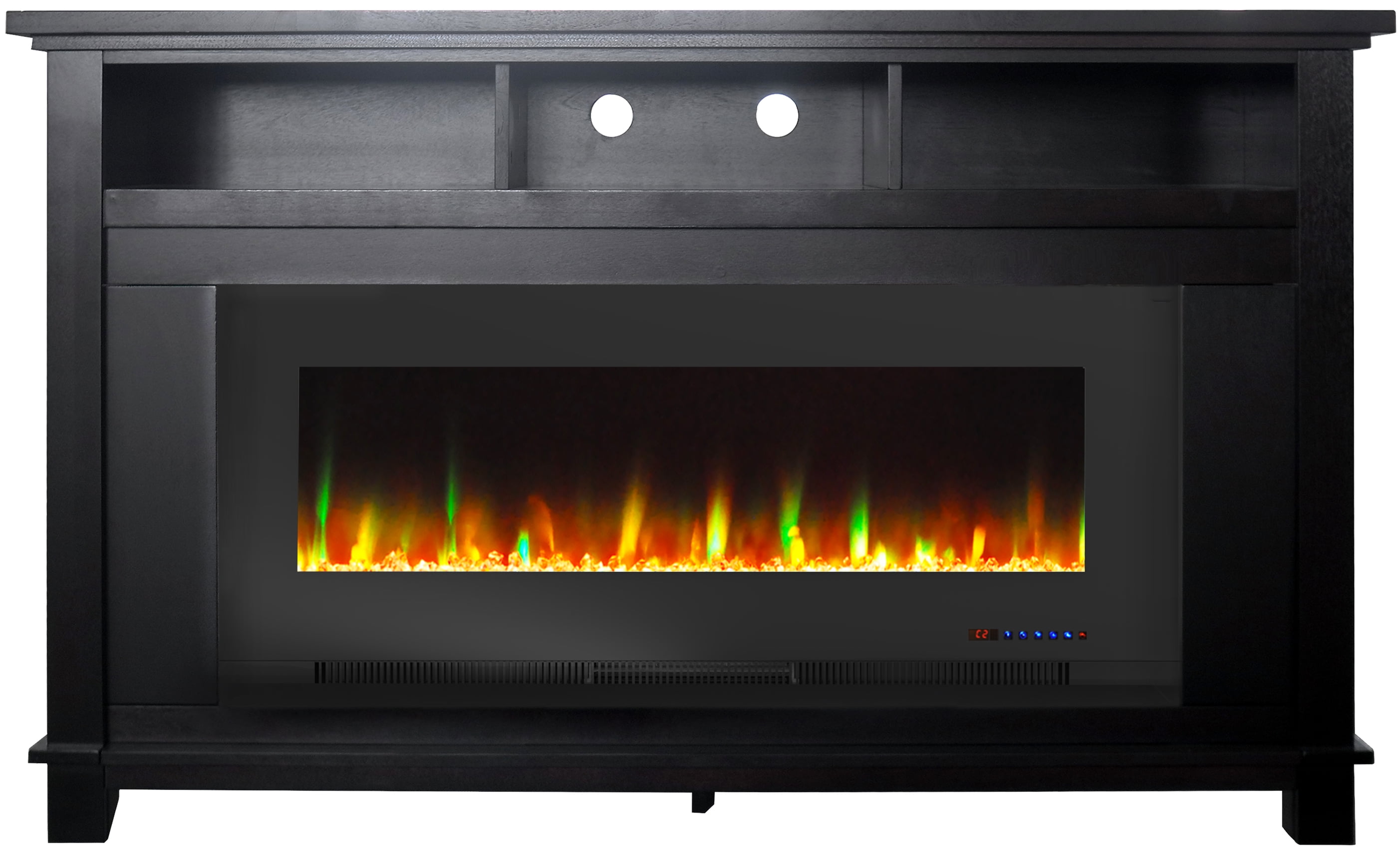 Cambridge San Jose 57'' Electric Fireplace with Crystal Insert Multi