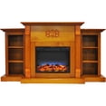 thumbnail image 1 of Cambridge Sanoma Electric Fireplace Heater with 72" Bookshelf Mantel and Multi-Color LED Flame Display, 1 of 7